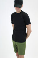 205 Black Plain Lightweight Premium T-Shirt