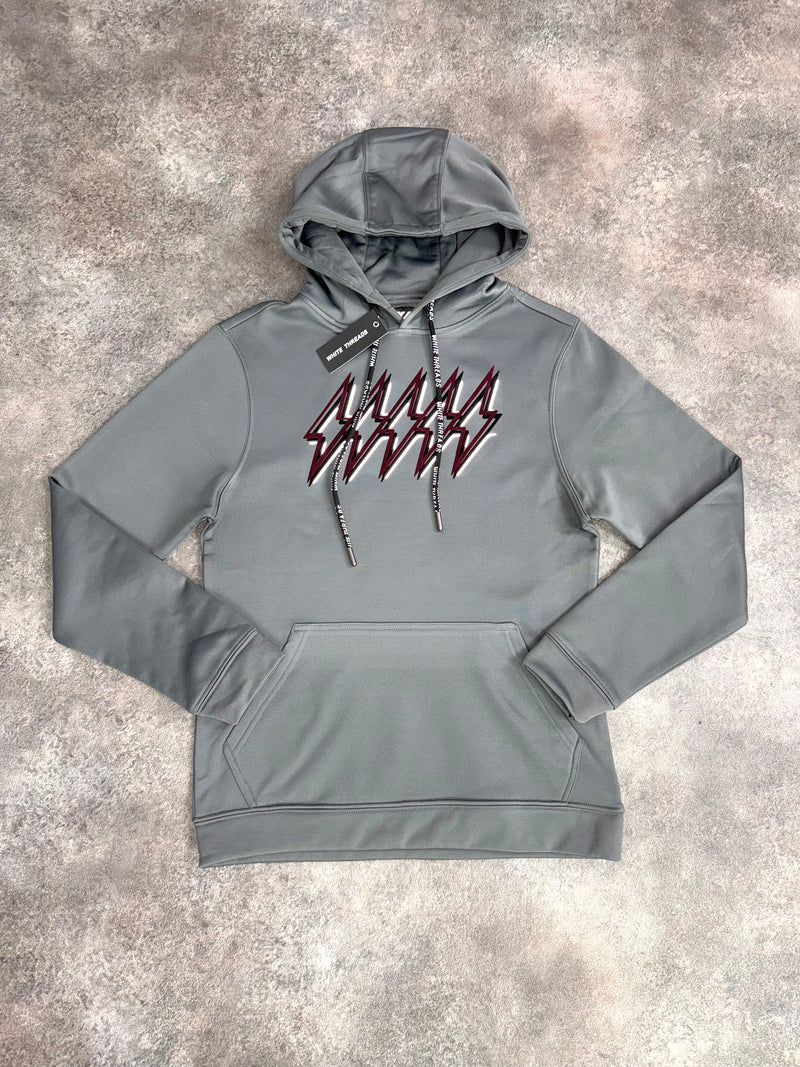 Grey / Beetroot OG 5 Bolt Hoodie