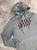 Grey / Beetroot OG 5 Bolt Hoodie