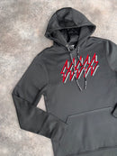 Black / Solar Red OG 5 Bolt Hoodie
