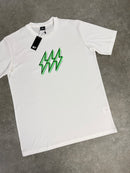 White Neon Green Bolt / Black Utility 2.0 Shorts Set