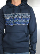 Navy Panoramic Hoodie