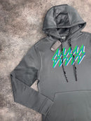 Grey / Apple Blue OG 5 Bolt Hoodie