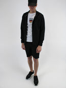 Kids Black Premium Hybrid Shorts