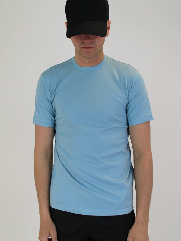 Light Blue Plain Lightweight Premium T-Shirt