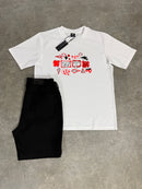 Black Chino / White Red Metaphor T-Shirt Set
