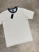 440 Sky Blue Striped Premium T-Shirt