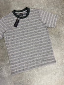 450 Dark Grey Striped Premium T-Shirt