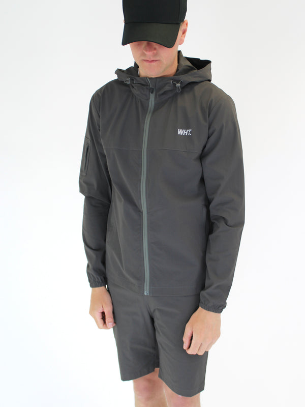 Grey V9 Windbreaker