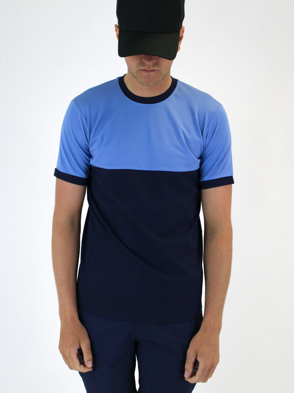 Kids 120 Navy / Blue Plain Lightweight Premium T-Shirt