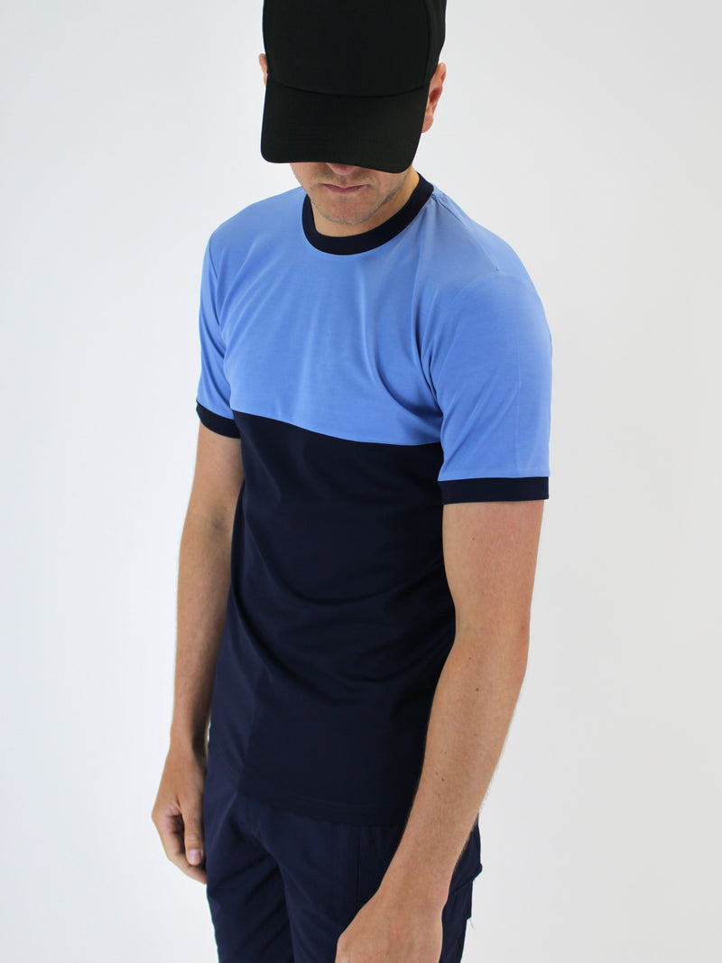 Kids 120 Navy / Blue Plain Lightweight Premium T-Shirt