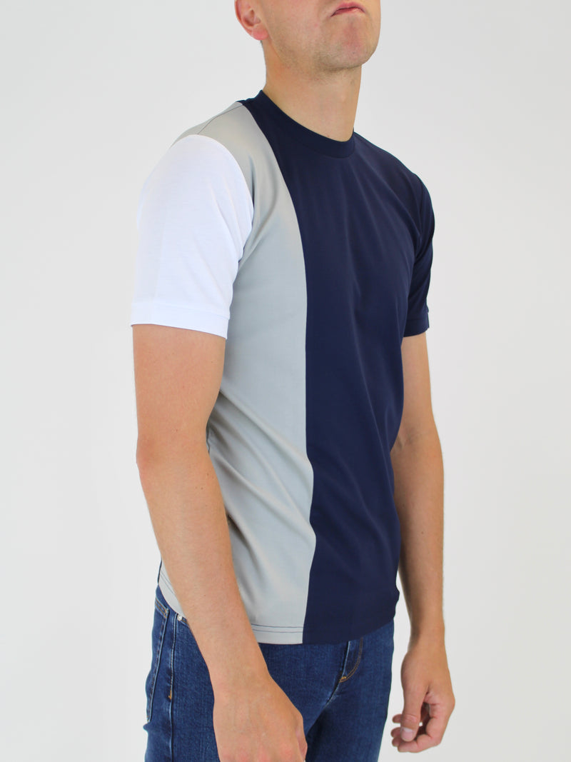 Kids 180 Navy / Stone / White Offset Lightweight Premium T-Shirt