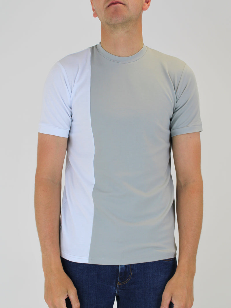 Kids 150 Stone / White Offset T-Shirt