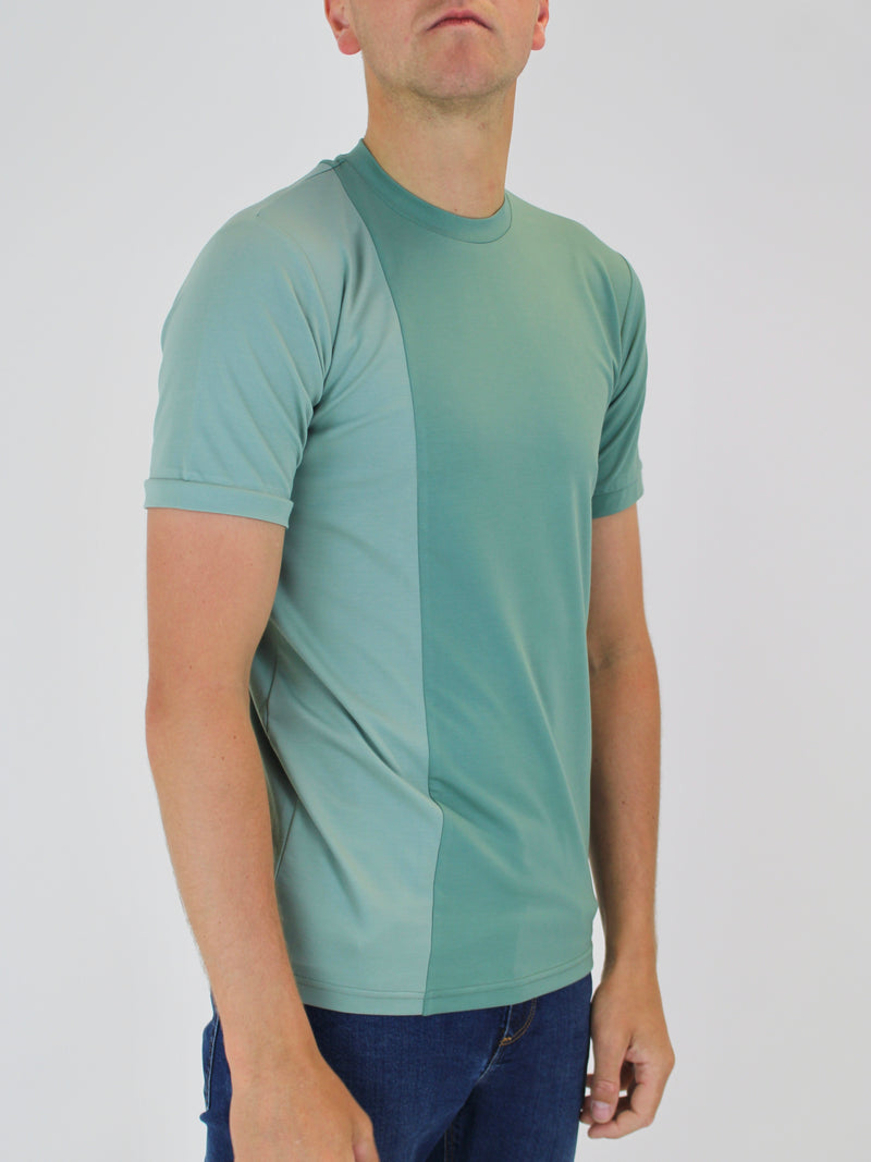 Kids 160 Light Teal /Sage Offset T-Shirt