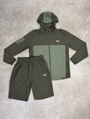 Khaki V9 Jacket & Shorts Set