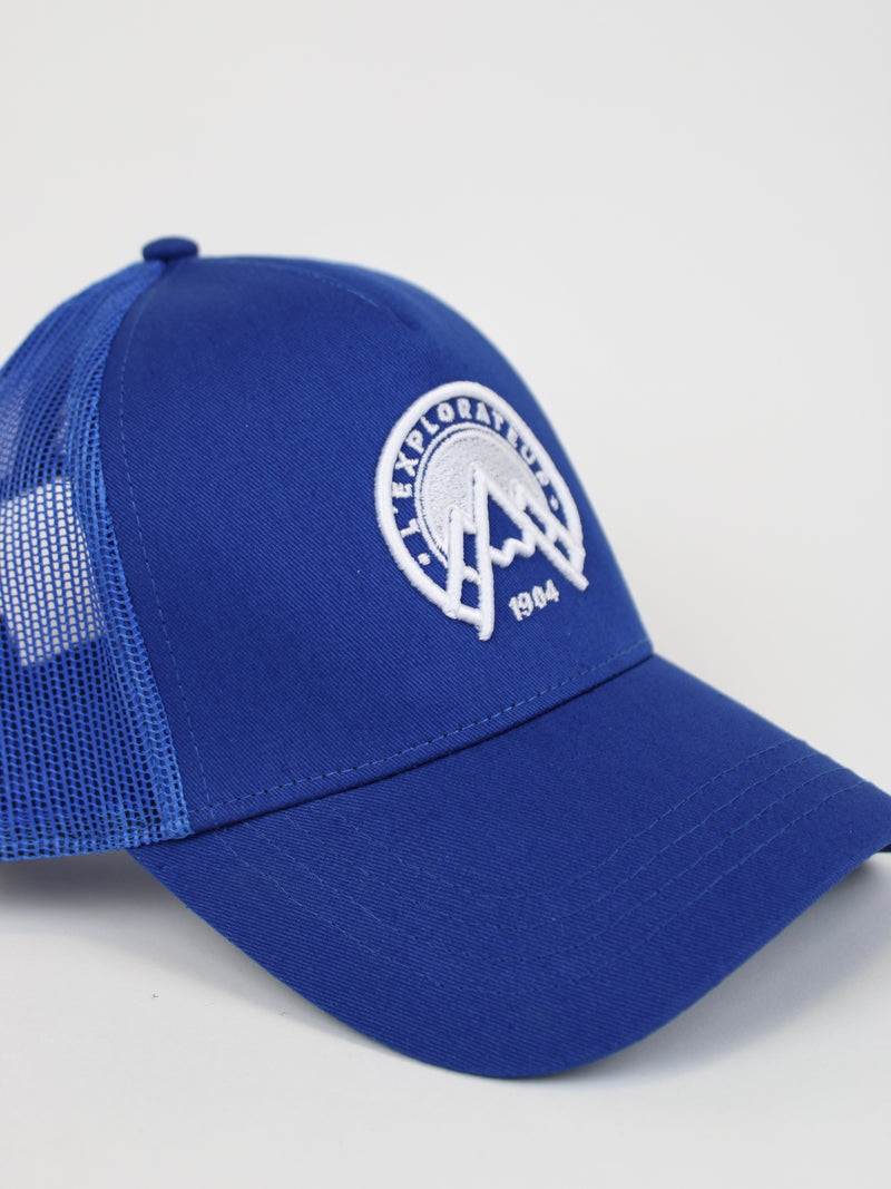 Blue Explorer Trucker Cap
