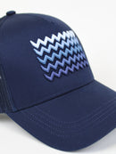 Navy ZigZag Trucker Cap