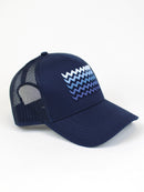 Navy ZigZag Trucker Cap
