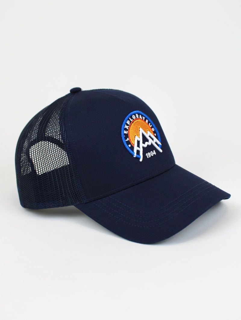 Navy Explorer Trucker Cap
