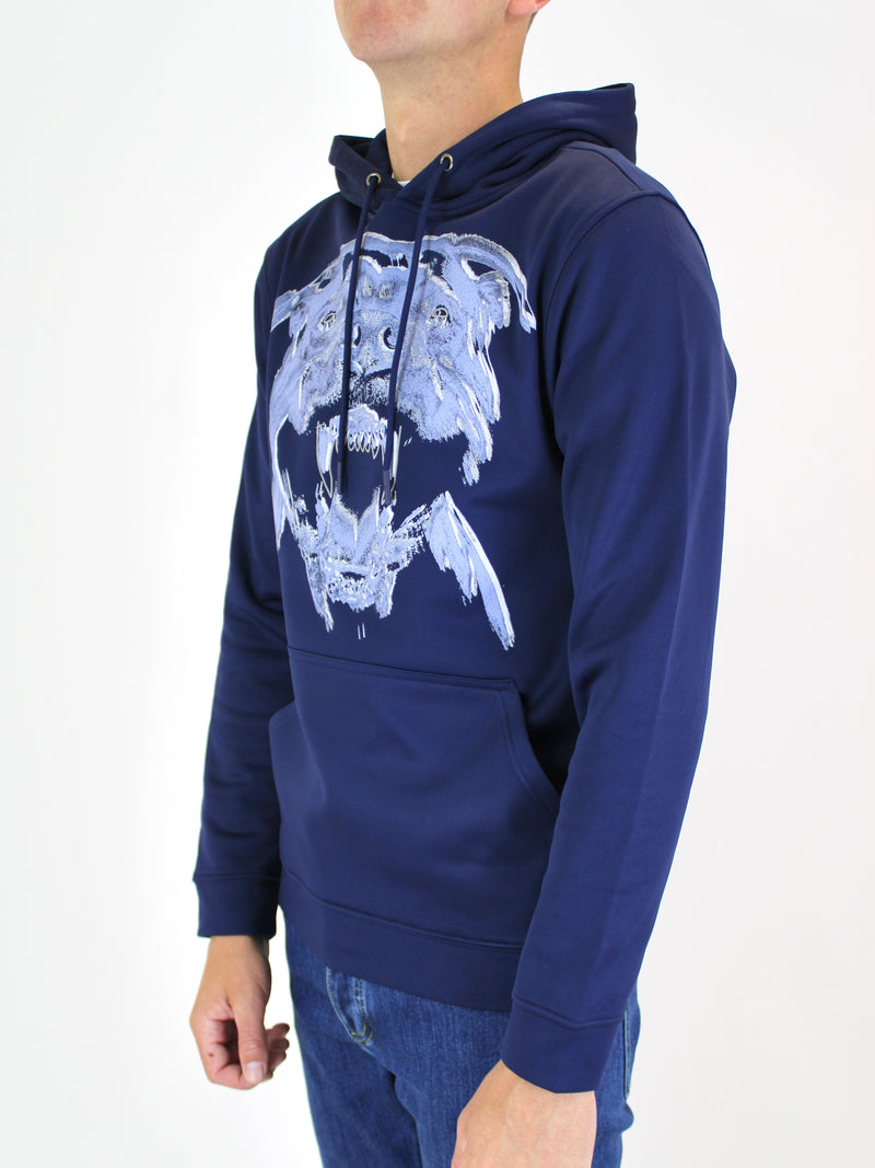 Kids Navy Reflective Dog Hoodie