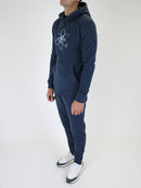 Prussian Blue Atom Bolt Hoodie