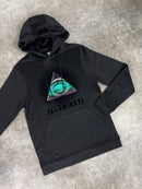 Black Reflective Illuminati Hoodie