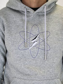 Kids Light Grey Atom Bolt Hoodie