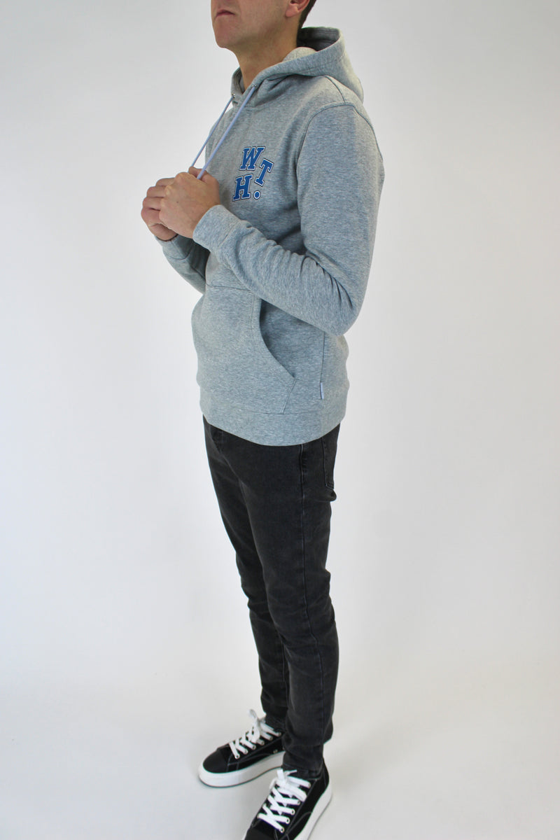 Light Grey WHT Block Hoodie