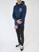 Kids Prussian Blue WHT Block Hoodie