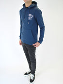 Kids Prussian Blue WHT Block Hoodie