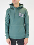 Kids Sage WHT Block Hoodie