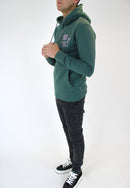 Kids Sage WHT Block Hoodie