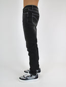Grey 450 Striped T-Shirt / Dark Grey 902 Denim Set