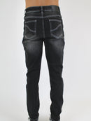 Grey 450 Striped T-Shirt / Dark Grey 902 Denim Set