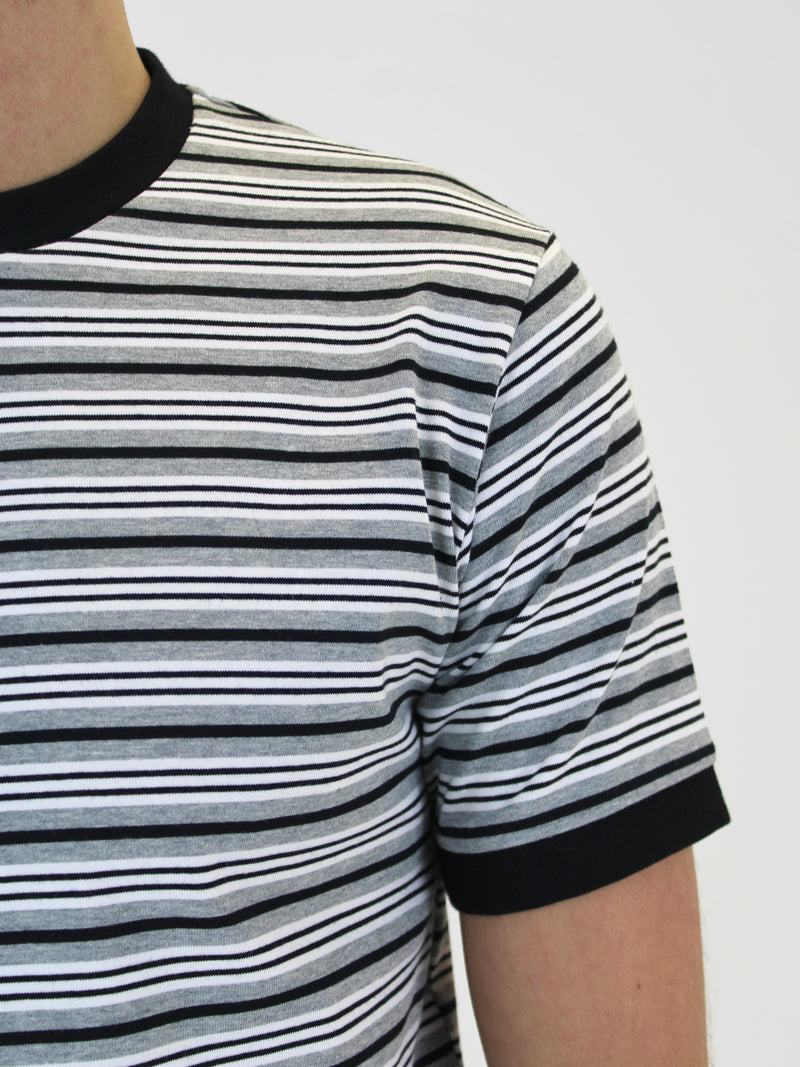 Kids 320 Black Striped T-Shirt