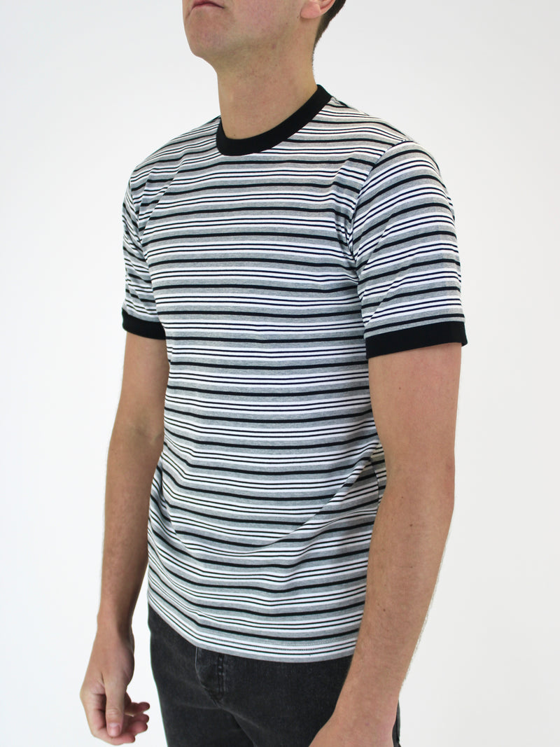 Kids 320 Black Striped T-Shirt