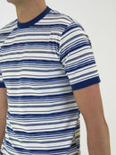 340 Navy Striped Premium T-Shirt
