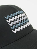 Black / Grey ZigZag Trucker Cap