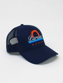 Navy Paraiso Trucker Cap
