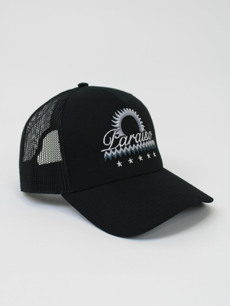 Black / Grey Paraiso Trucker Cap