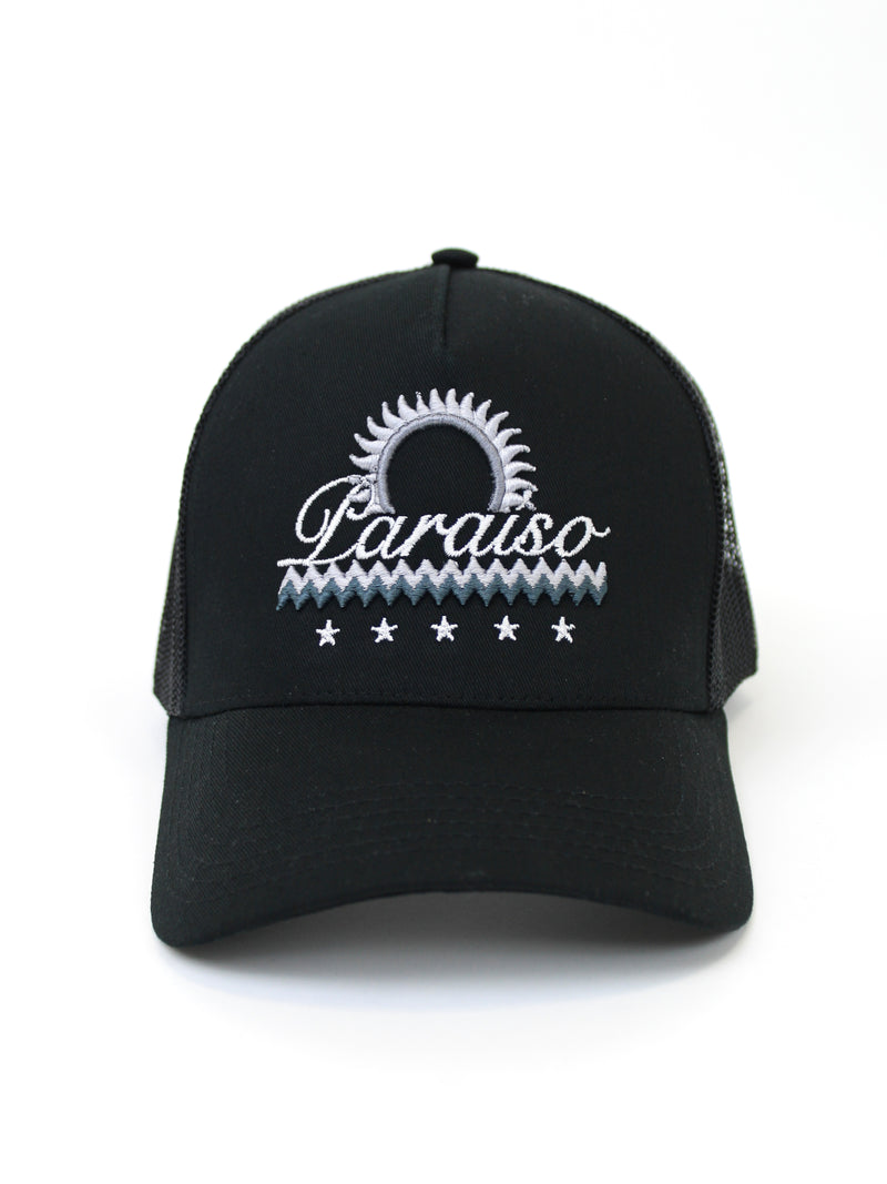 Black / Grey Paraiso Trucker Cap