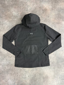 Black Plain Linear Tracksuit