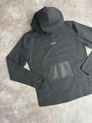 Black Plain Linear Tracksuit
