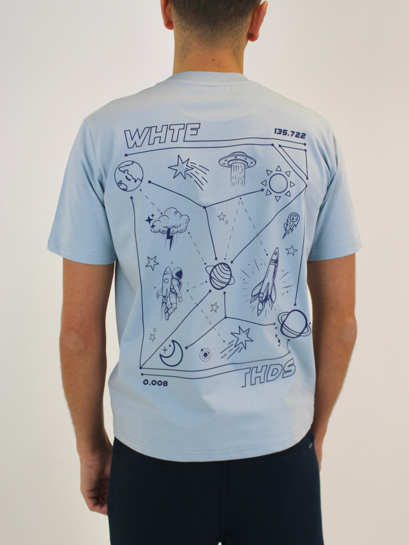 Sky Blue Nebula T-Shirt