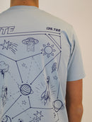 Kids Sky Blue Nebula T-Shirt