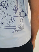 Sky Blue Nebula T-Shirt