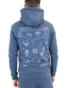 Kids Prussian Blue Nebula Hoodie