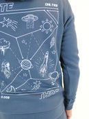 Kids Prussian Blue Nebula Hoodie