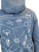 Kids Prussian Blue Nebula Hoodie