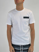 White / Grey Zigzag T-Shirt